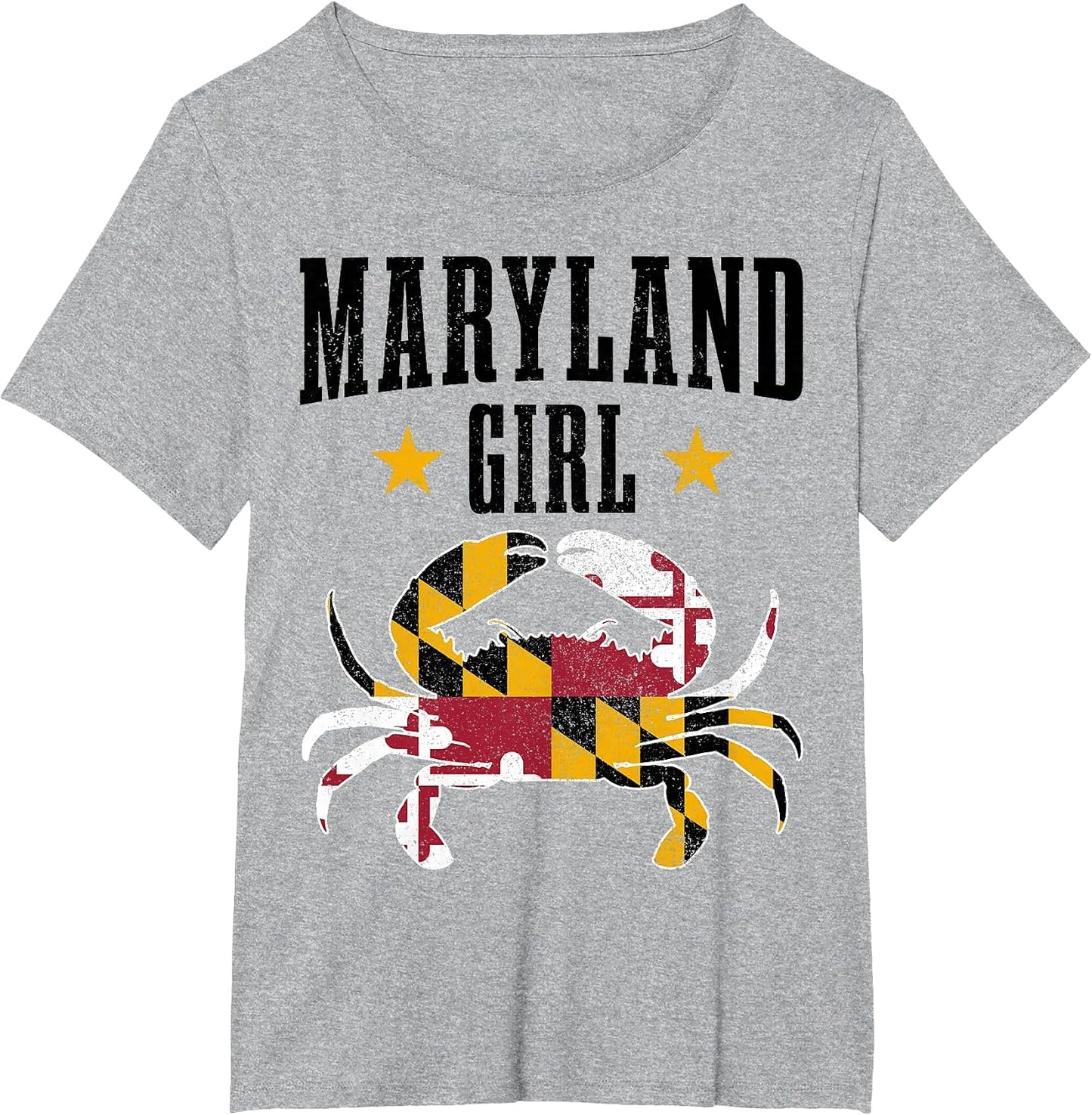 Maryland Girl Blue Crab Vintage Maryland Flag Pride