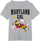 Maryland Girl Blue Crab Vintage Maryland Flag Pride