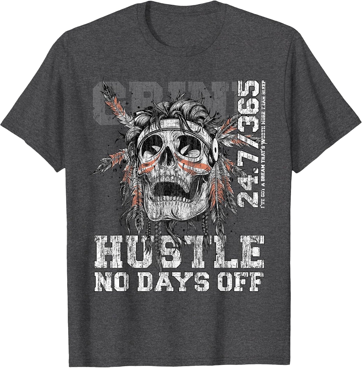 Hustle No Days Off Shirt Hustle Hard Hustle 247 Tribe Gang