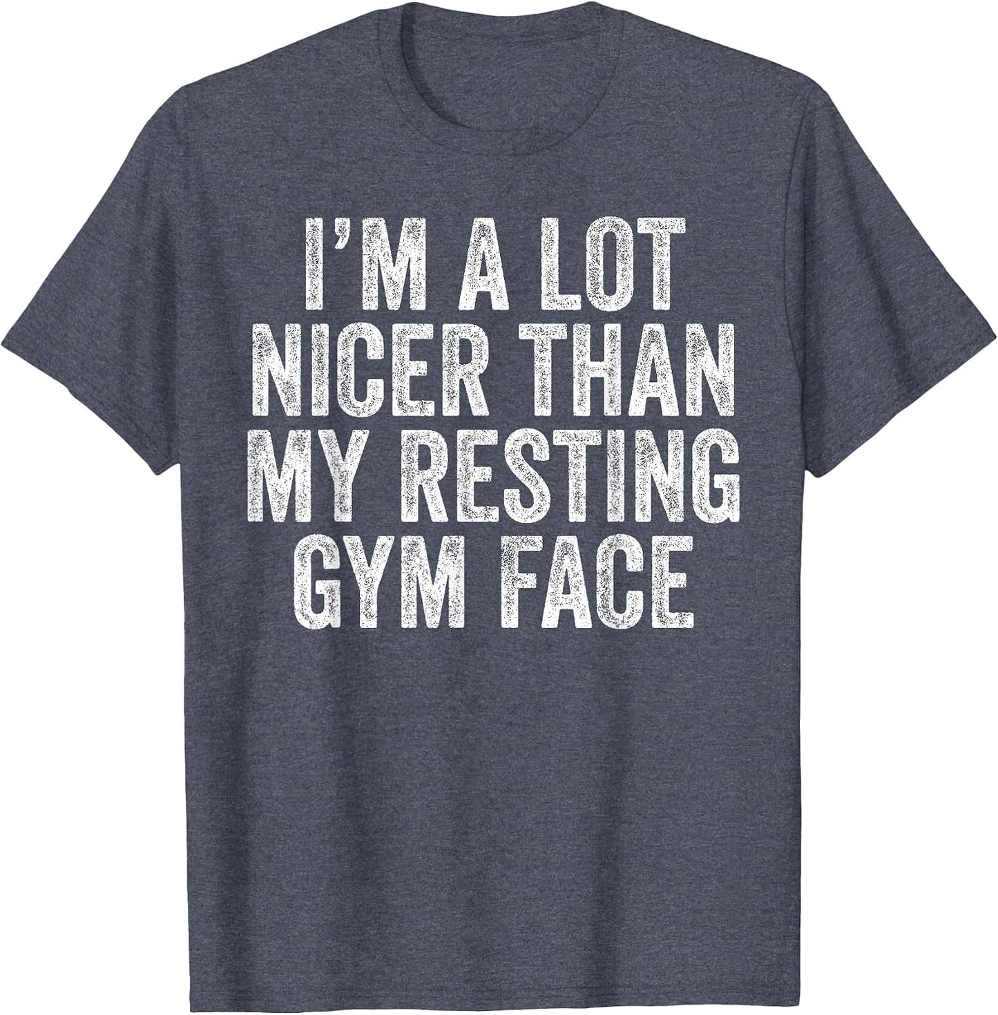 Nicer Than My Resting Gym Face Funny Workout Sarcastic
