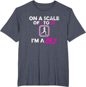 Vintage Scale of 1 to 10 26.2 Miles Run Marathon Women Girls