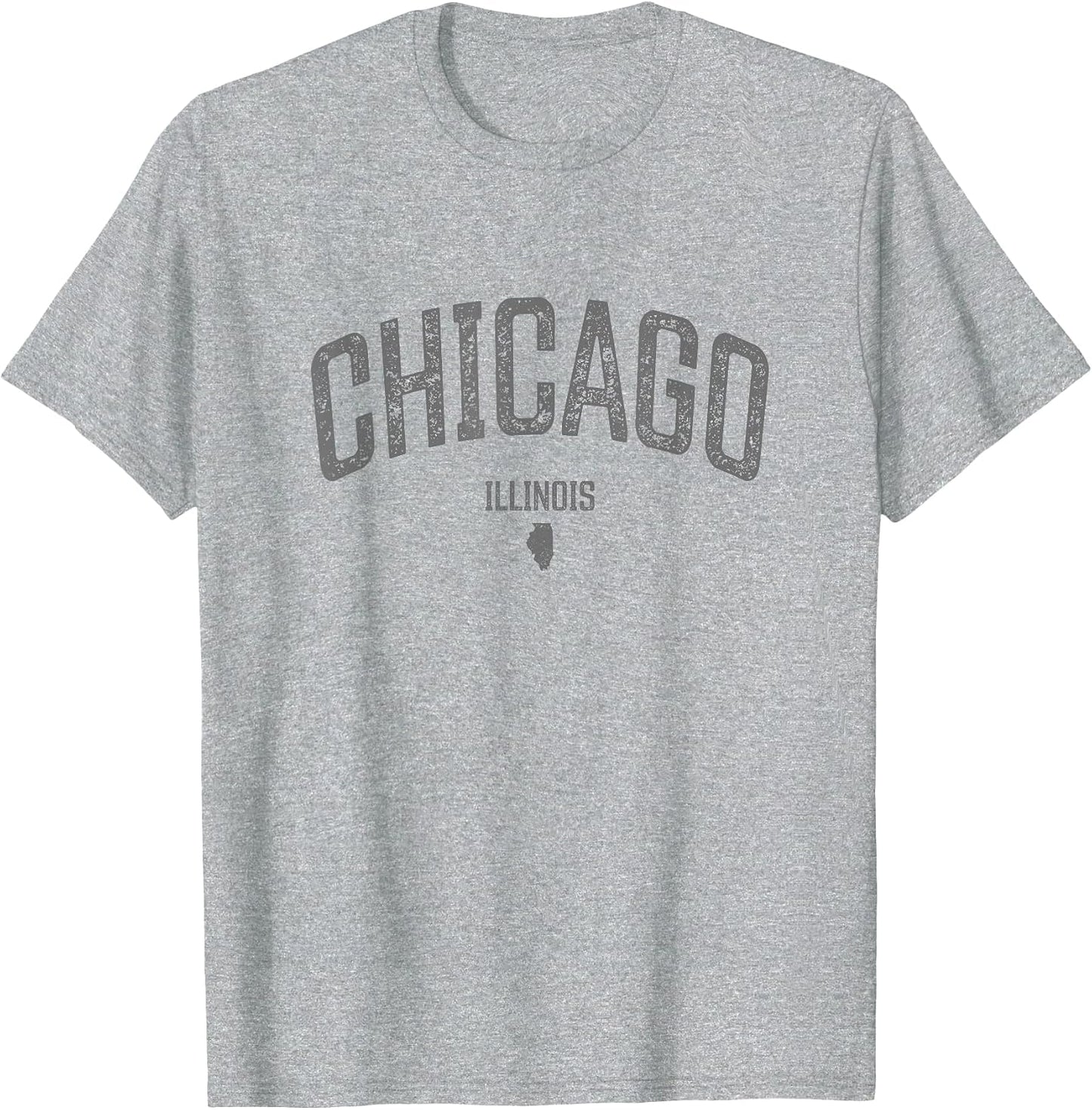 Chicago Illinois Vintage Distressed Illinois Chicago