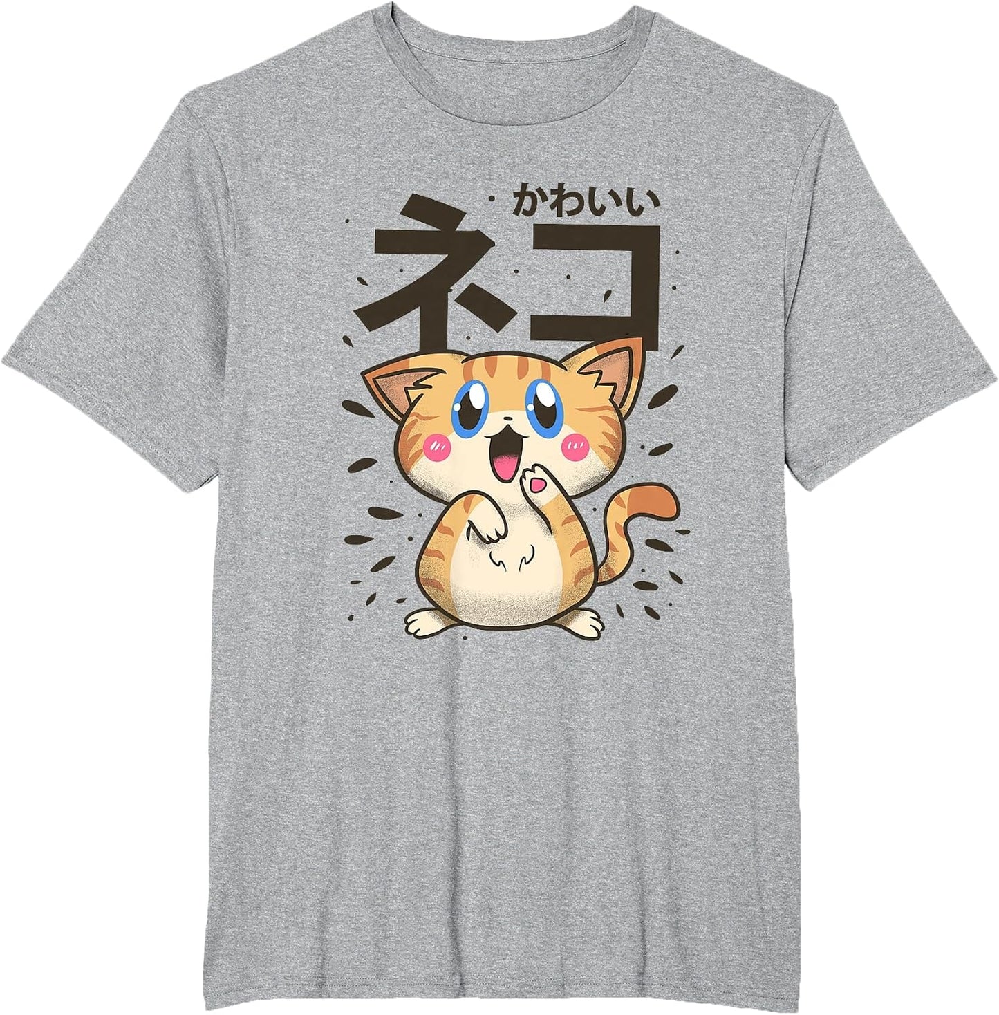 Kawaii Anime Cute Orange Japanese Cat Shirts