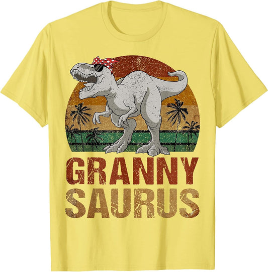 Grannysaurus T Rex Dinosaur Granny Saurus Retro Mother's Day