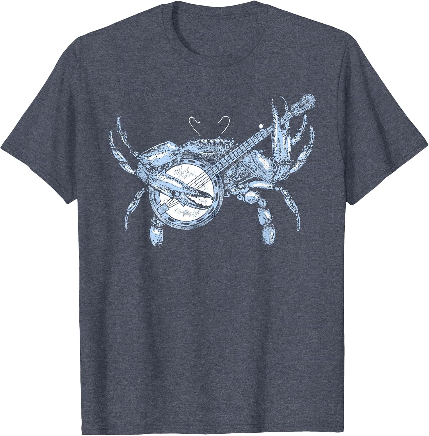 Bluegrass Blue Crab Funny Cute Banjo Chesapeake Bay Vintage