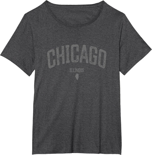 Chicago Illinois Vintage Distressed Illinois Chicago