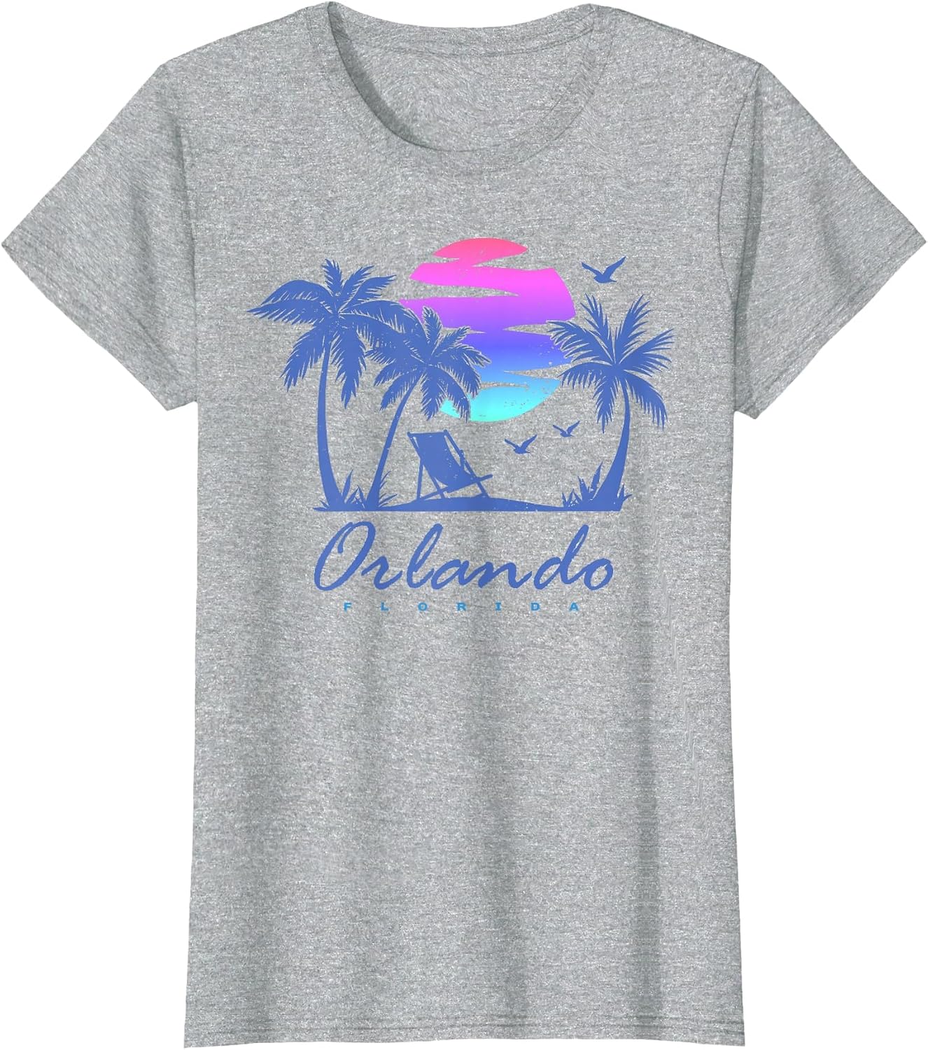 Orlando Florida Family Vacation Trip Retro Vintage Sunset