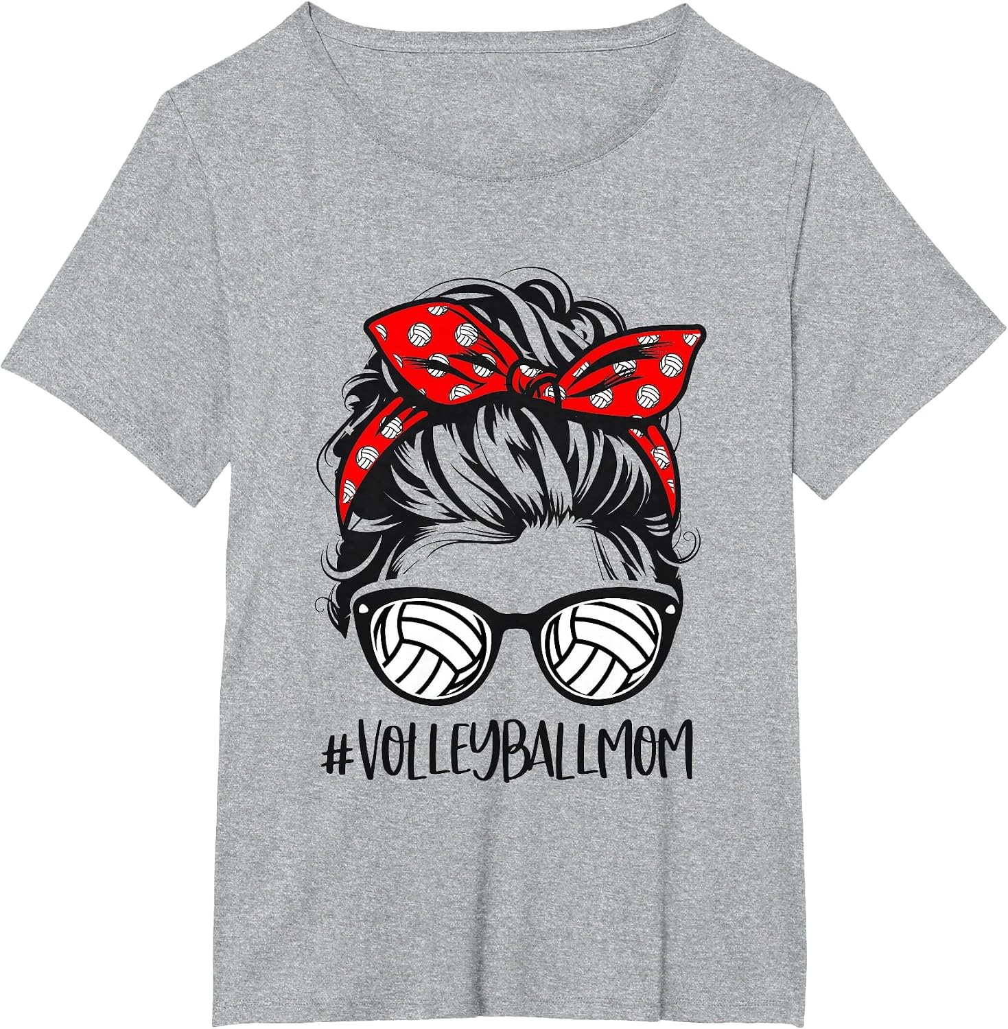 Volleyball Mom Volleyball Lover Mothers Day Messy Bun