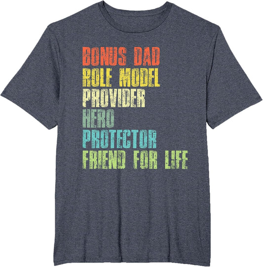 Bonus Daddy Fathers Day Step Dad Husband Protector Hero