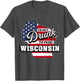 Im Not Drunk Im from Wisconsin American Flag Beer Drinking