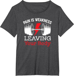 Pain is Weakness Leaving Your Body Funny Workout Gym Fitness