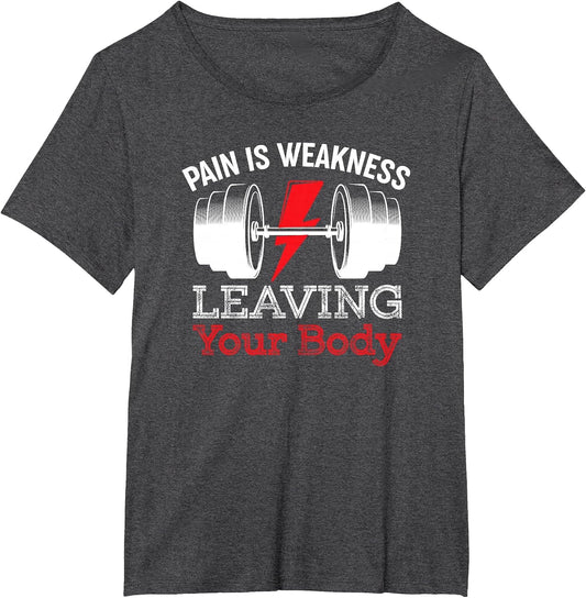 Pain is Weakness Leaving Your Body Funny Workout Gym Fitness