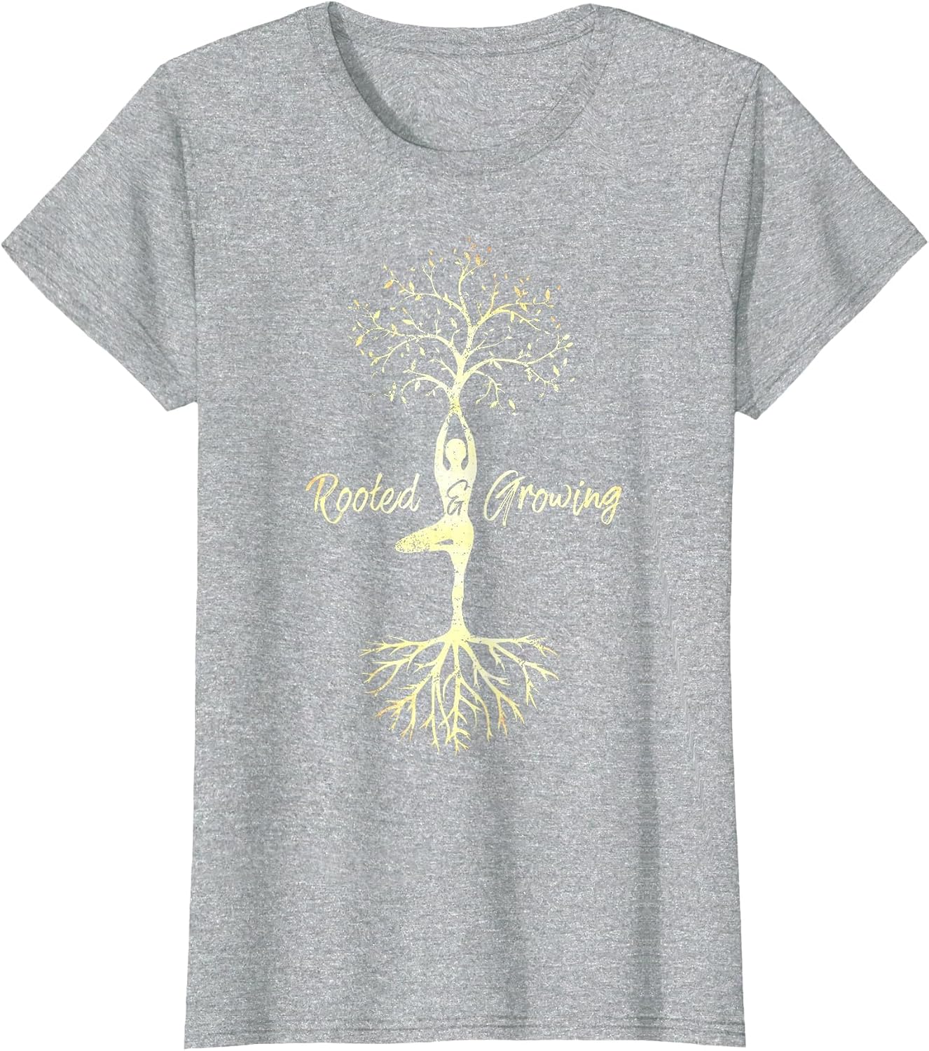 Yoga Tree of Life with Sayings Vriksasana Hatha Pose