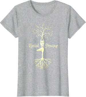 Yoga Tree of Life with Sayings Vriksasana Hatha Pose