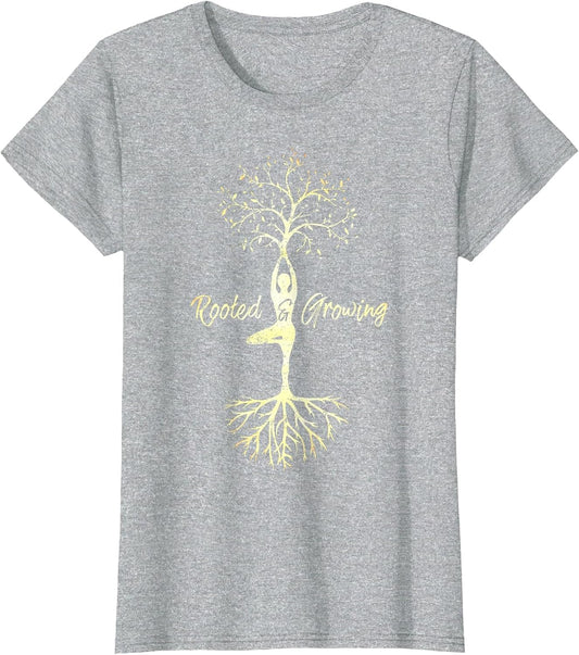 Yoga Tree of Life with Sayings Vriksasana Hatha Pose