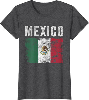 Mexico Flag Distressed - Men Women Kids - Mexican Flag