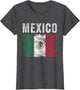 Mexico Flag Distressed - Men Women Kids - Mexican Flag