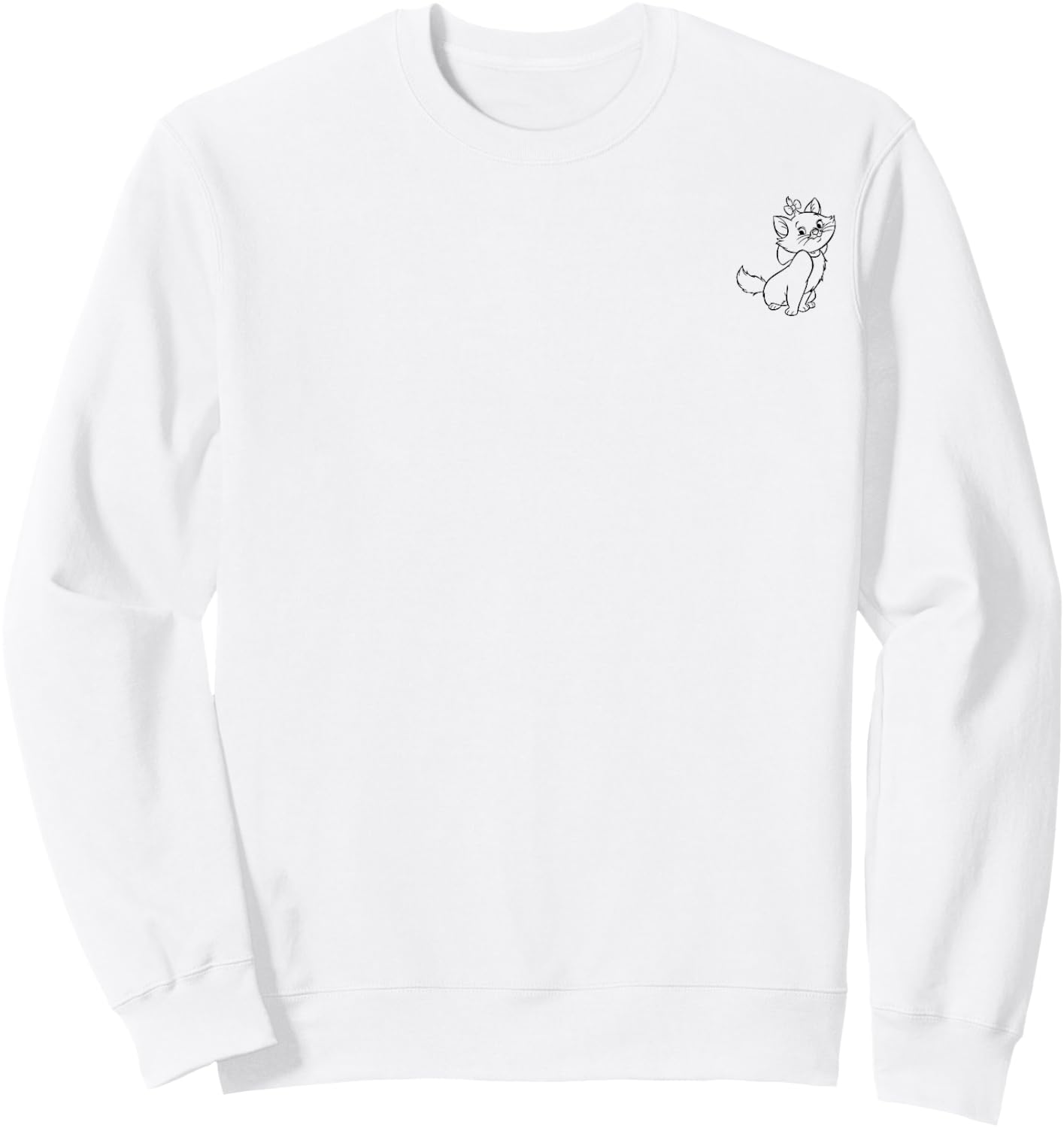 Disney The Aristocats Marie Outline Pocket Sweatshirt - Sweatshirt | White
