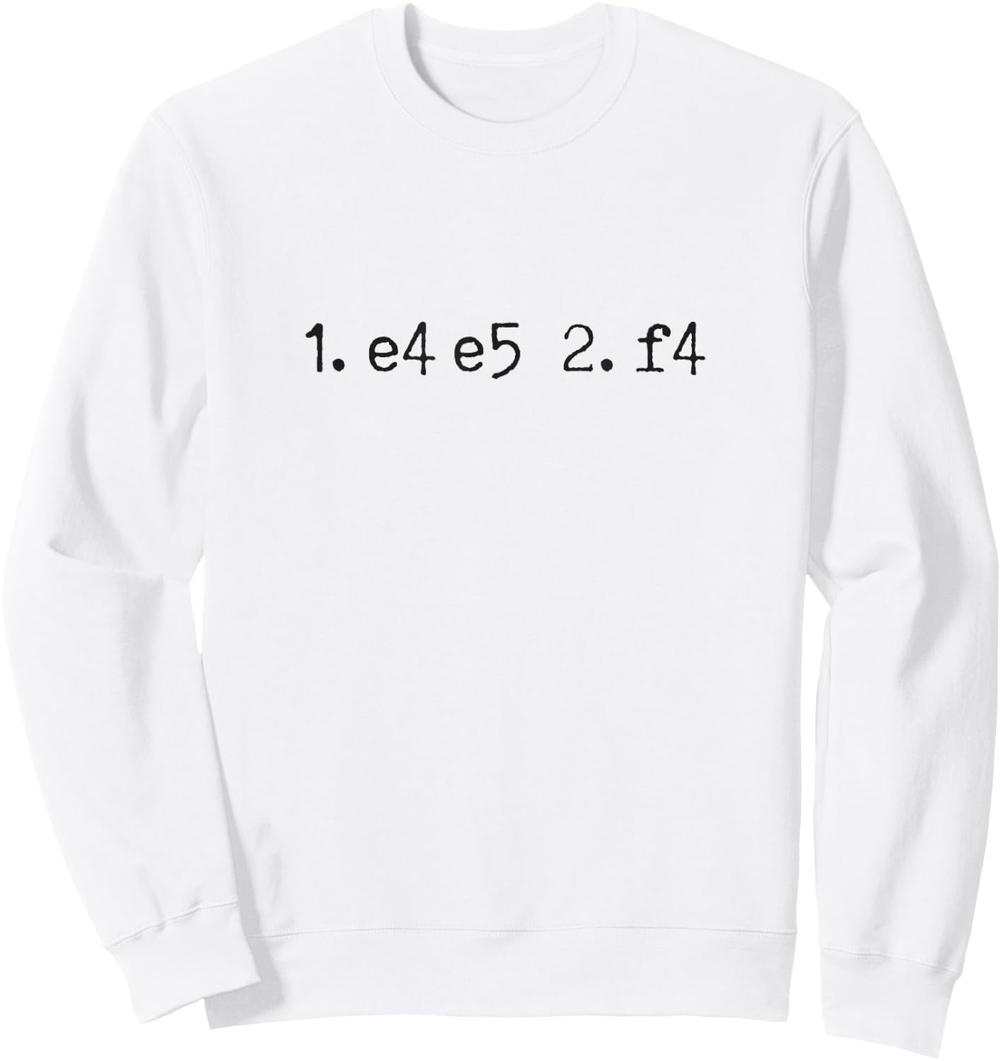 King's Gambit Chess Move Notation Chess Opening Chess Sweatshirt - Sweatshirt | White