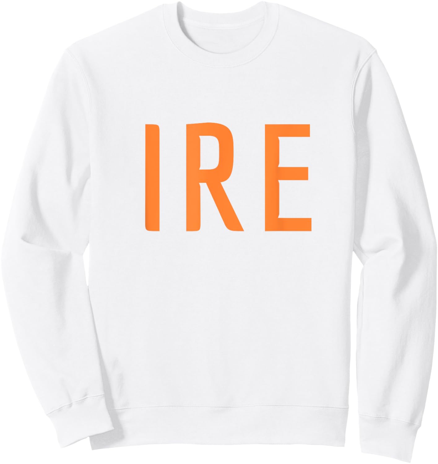 IRE - Ireland Three Part Combo Design - Irish Flag Part 1 Sweatshirt - Sweatshirt | White