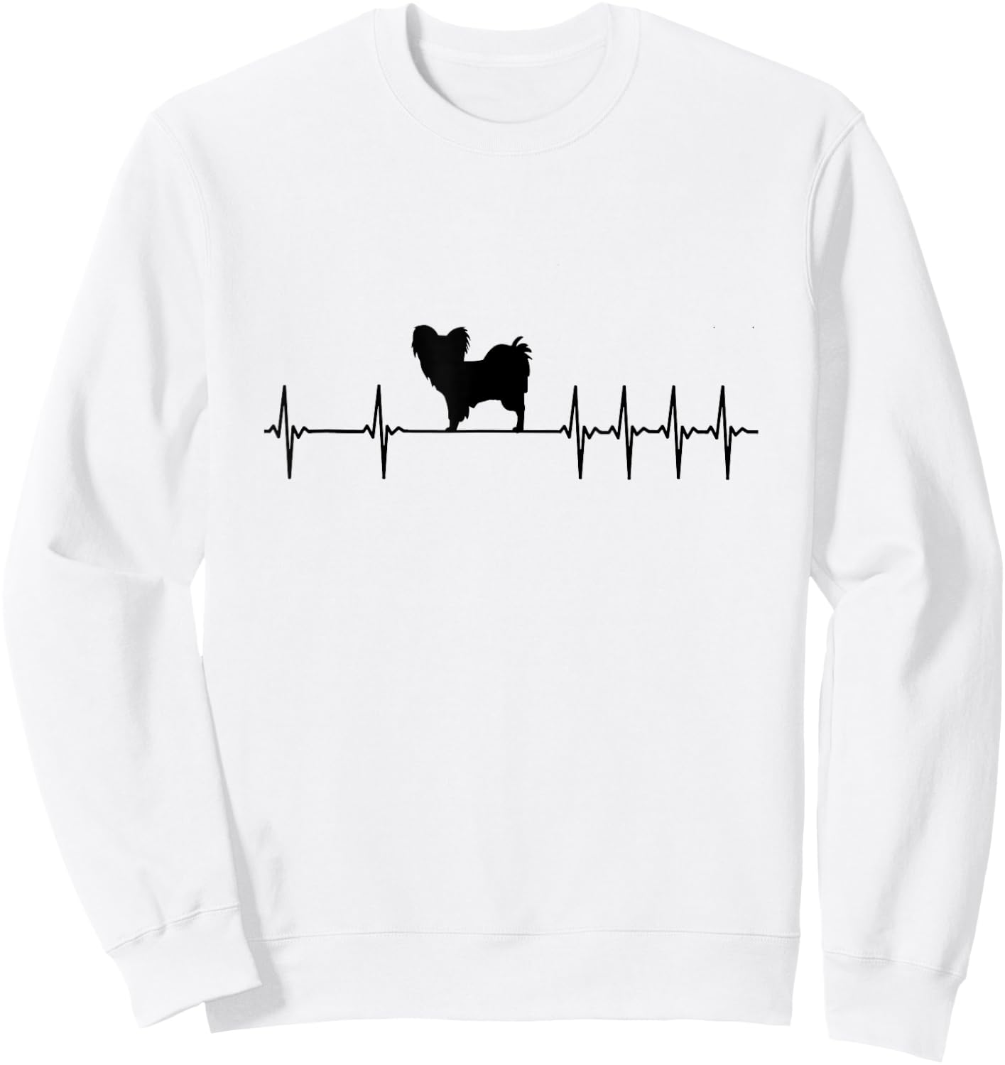 Papillon Dog Women Girls Kids Sweatshirt - Sweatshirt | White