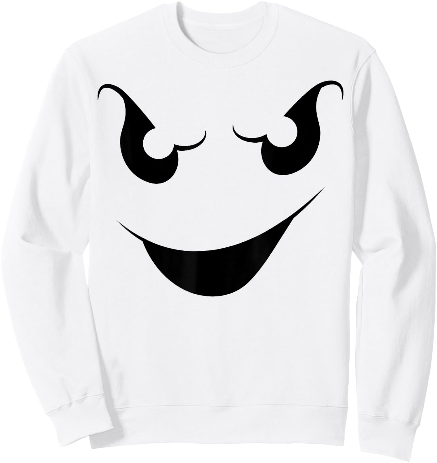 Halloween Ghost Shirt Costume (Ghost Face shirt) Sweatshirt - Sweatshirt | White