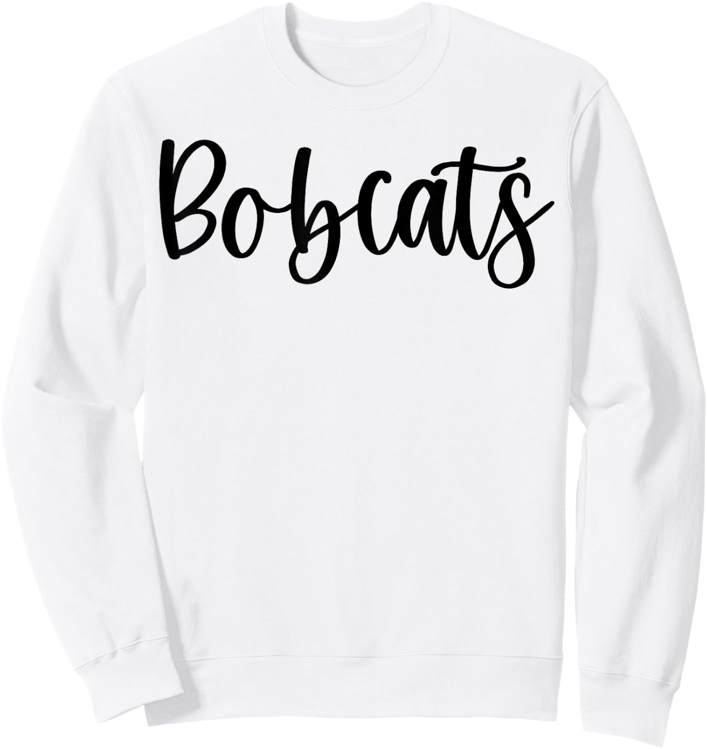 Bobcats School Spirit Team Mascot Game Night Sweatshirt - Sweatshirt | White