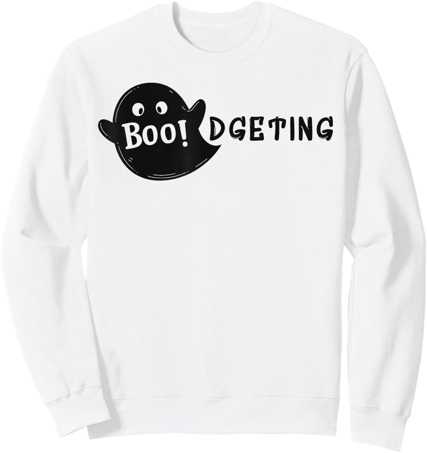 Boodgeting Halloween Humor Finance Department Sweatshirt - Sweatshirt | White