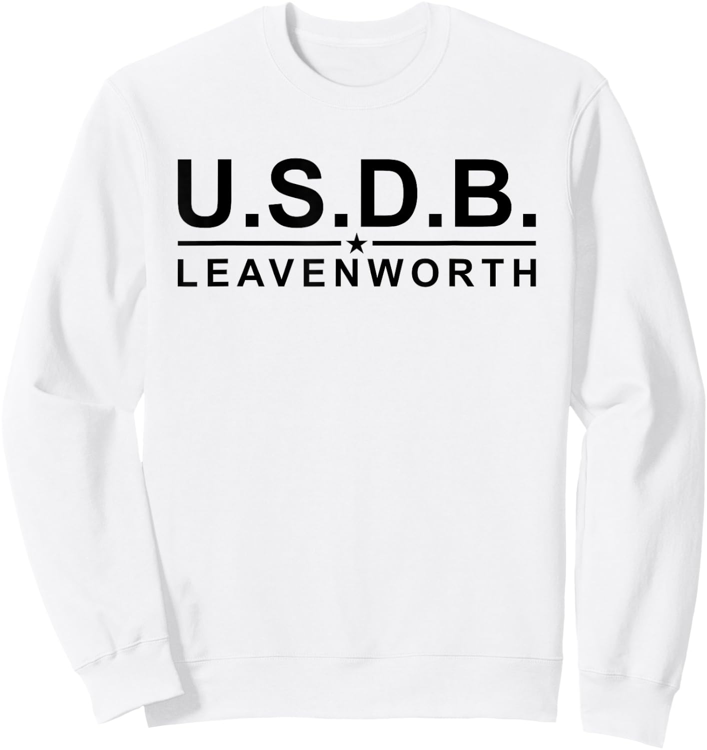 Usdb Fort Leavenworth Kansas Sweatshirt - Sweatshirt | White