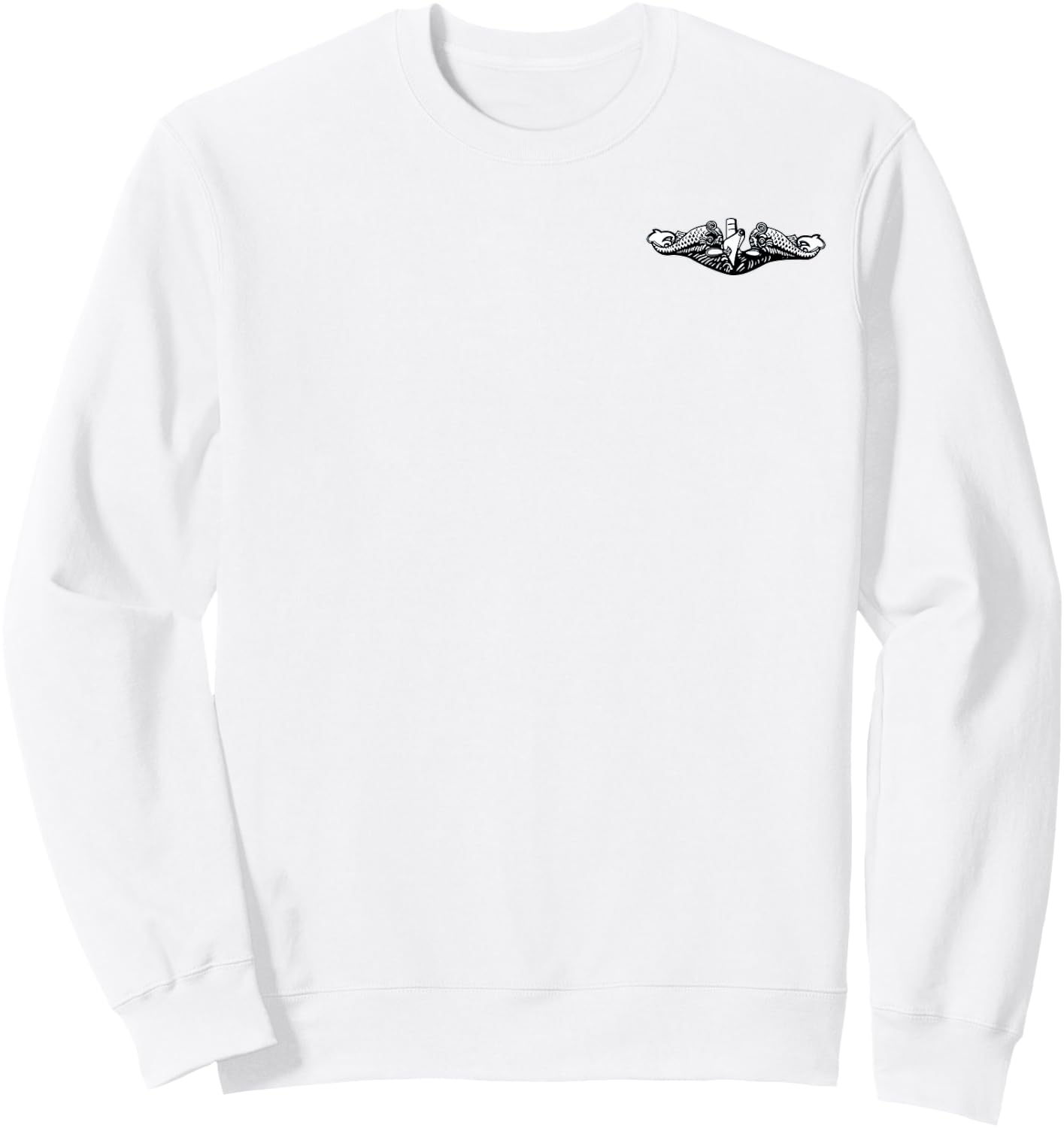 U.S Submarine Force Veteran Flag Submariner Silent Service Sweatshirt - Sweatshirt | White