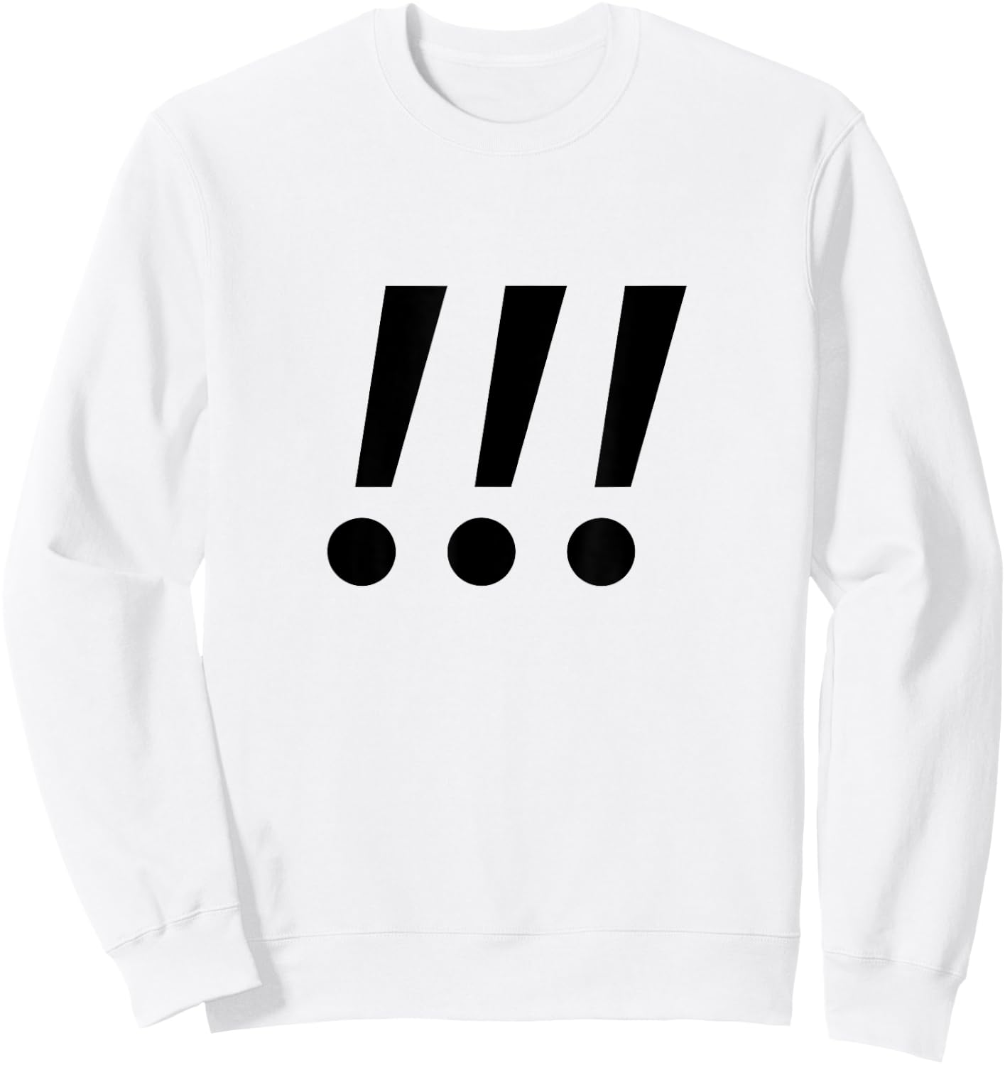 Exclamation Points Sweatshirt - Sweatshirt | White