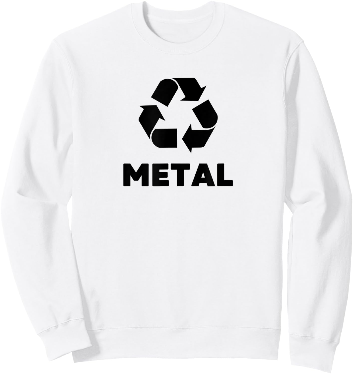 Recycling garbage Trash can Halloween Group Costumes Metal Sweatshirt - Sweatshirt | White