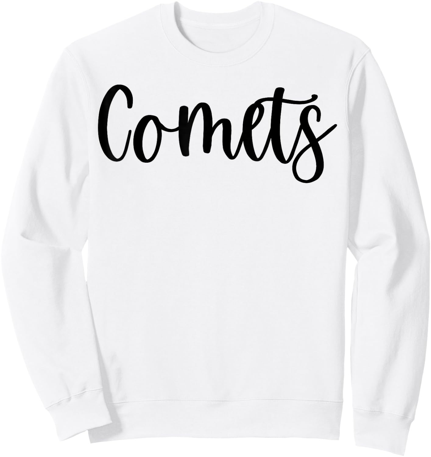 Comets School Spirit Team Mascot Game Night Sweatshirt - Sweatshirt | White