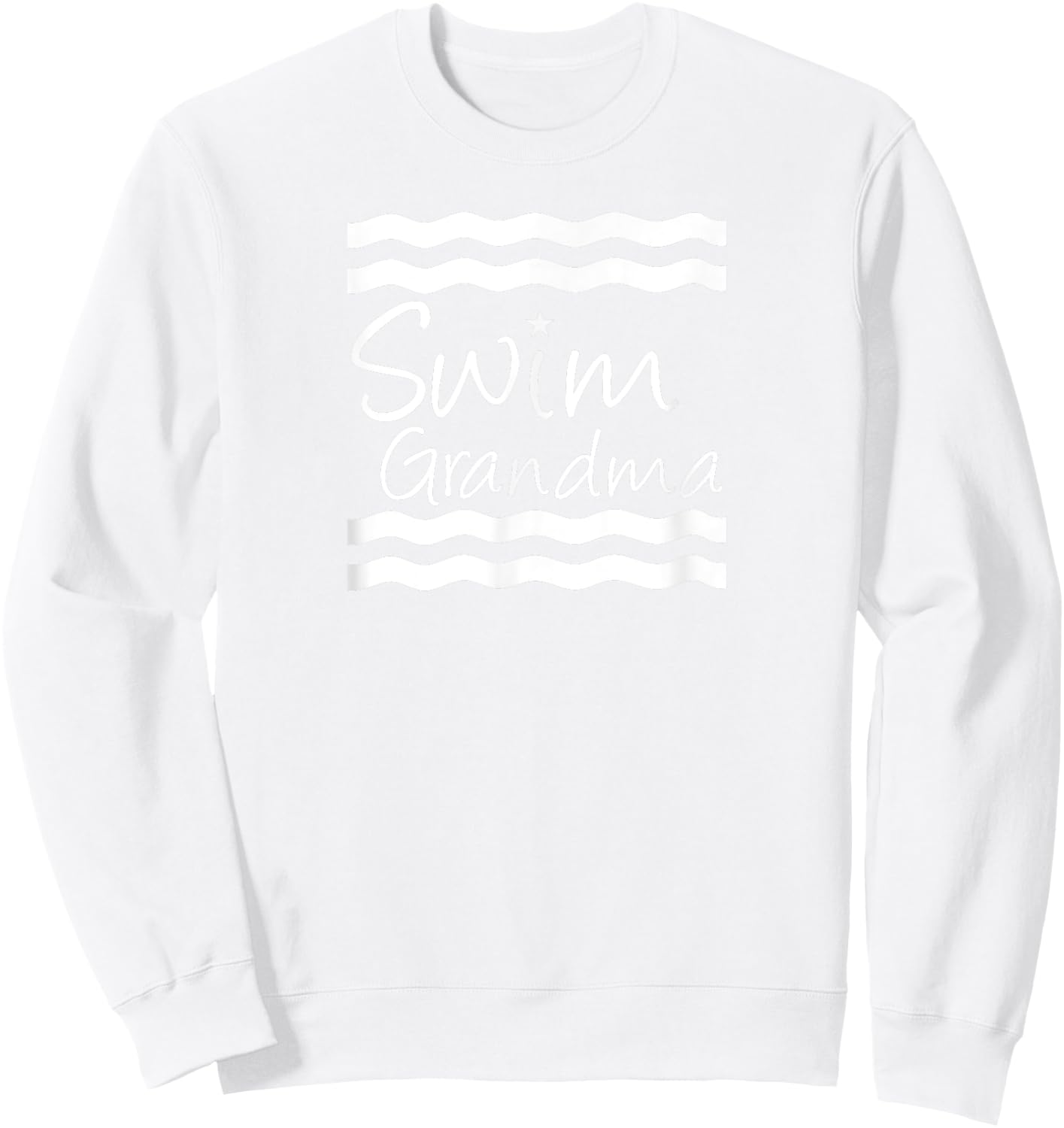 Swim Star Grandma meet day swimming mama gift Sweatshirt - Sweatshirt | White