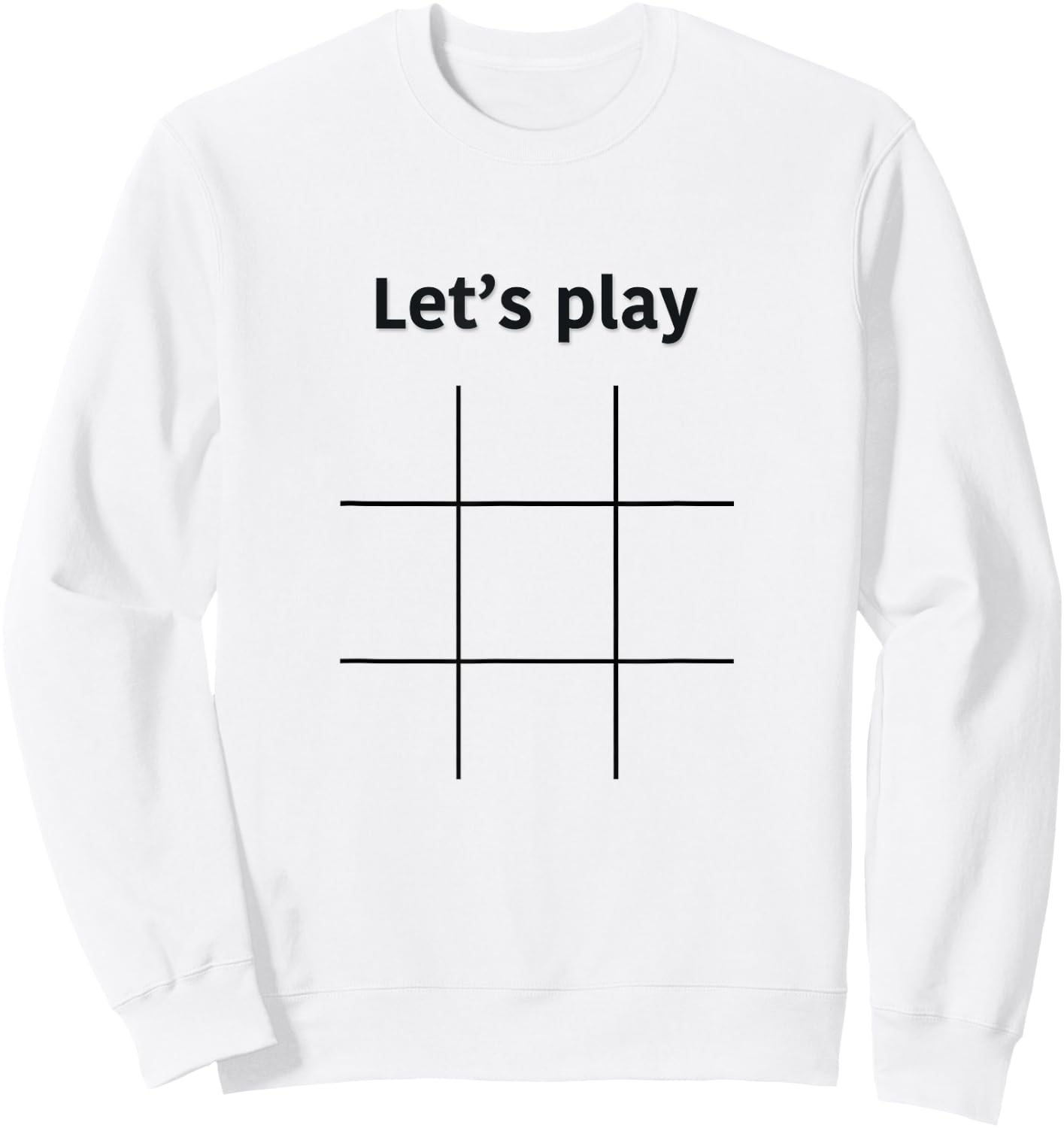 Tic Tac Toe Sweatshirt - Sweatshirt | White