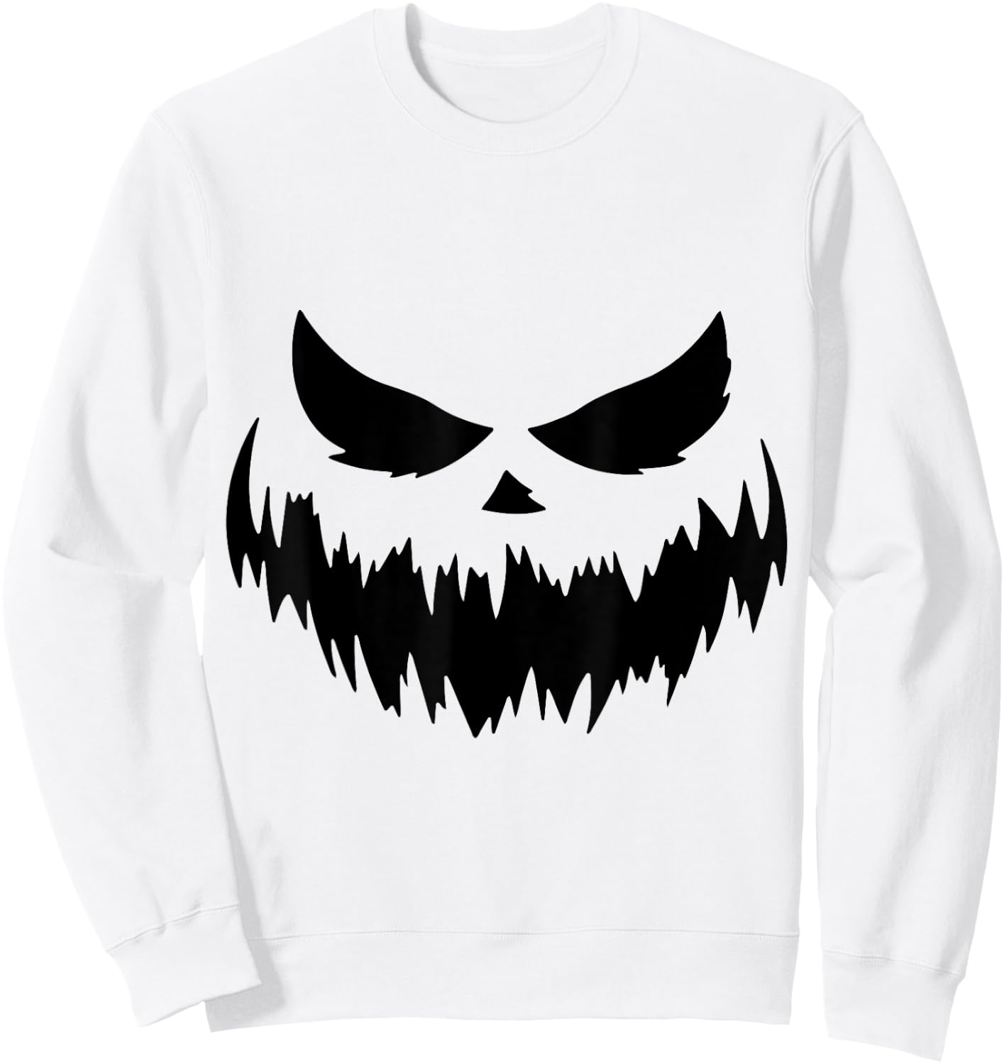 Pumpkin Jack O Lantern Face Jackolantern Sweatshirt - Sweatshirt | White