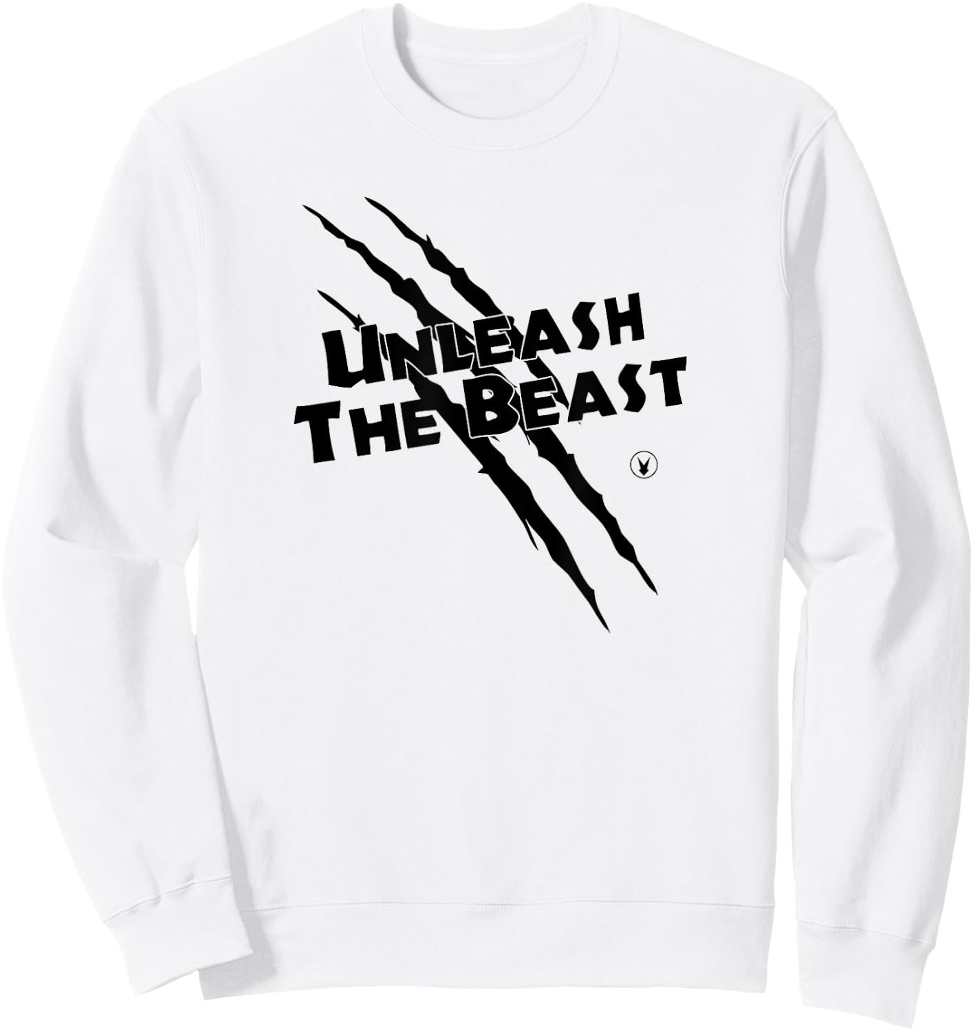 UNLEASH THE BEAST C734 Gym Rabbit Workout Motivation Sweatshirt - Sweatshirt | White