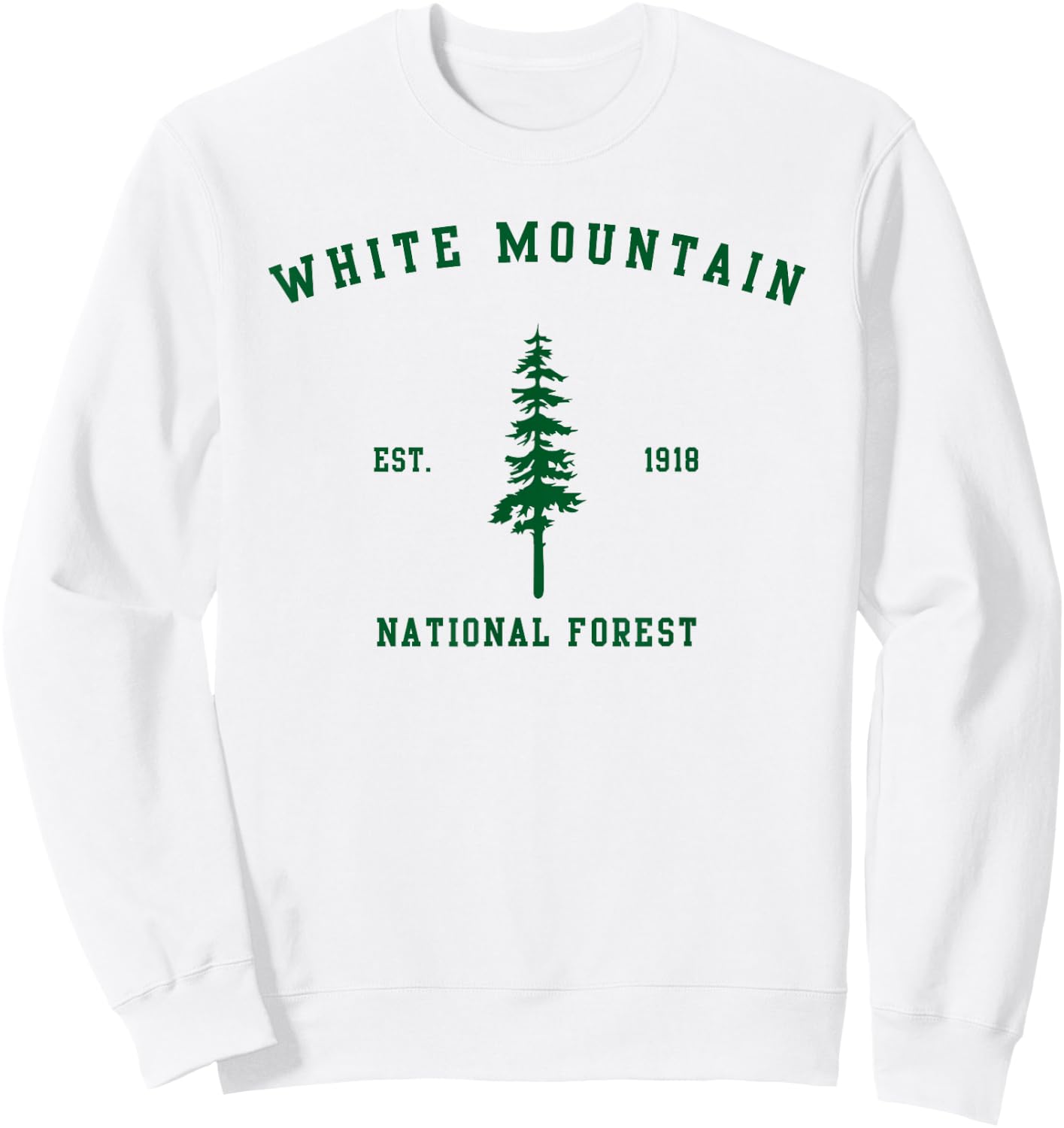 White Mountain National Forest Explore New Hampshire Sweatshirt - Sweatshirt | White