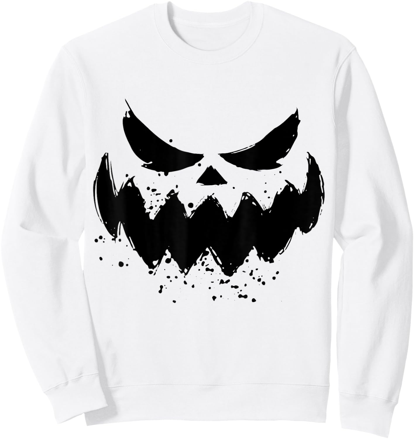 Pumpkin Jack O Lantern Face Jackolantern Sweatshirt - Sweatshirt | White