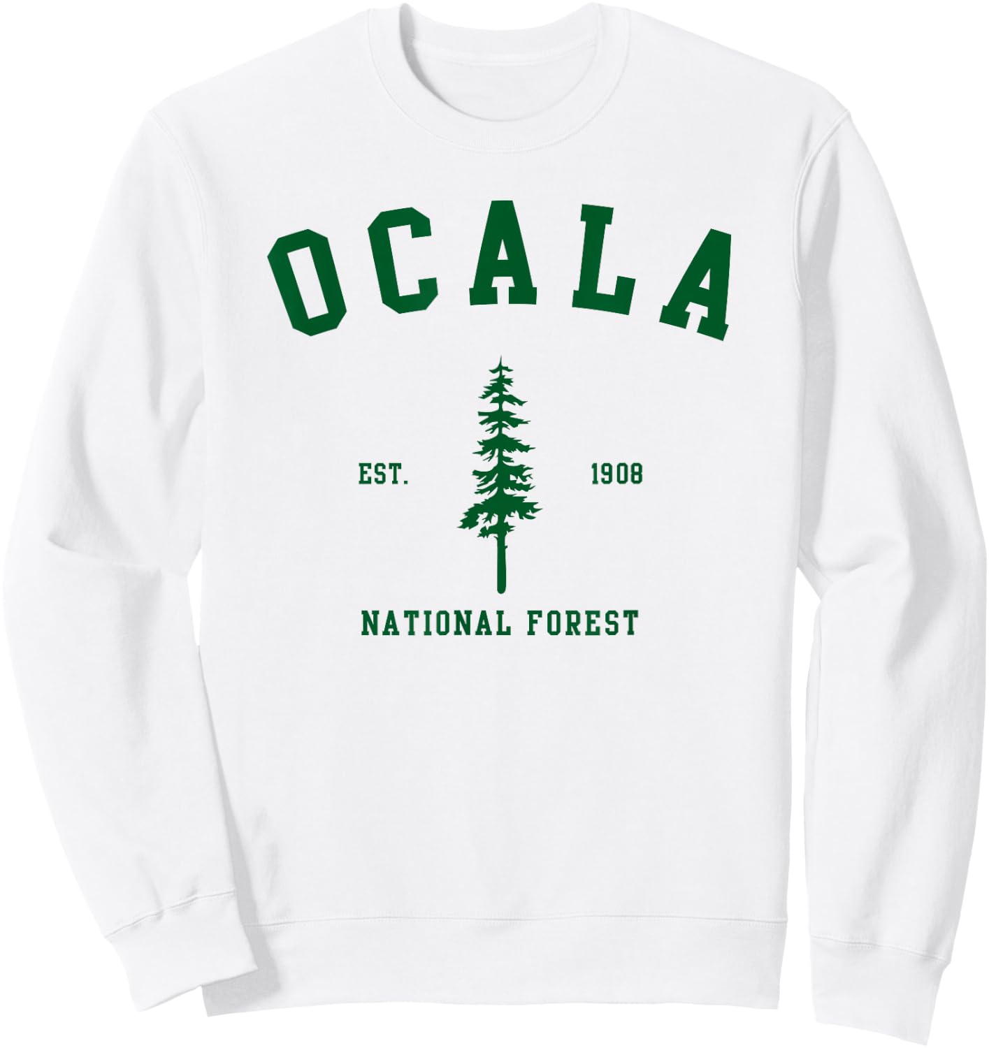 Ocala National Forest Explore Florida Sweatshirt - Sweatshirt | White