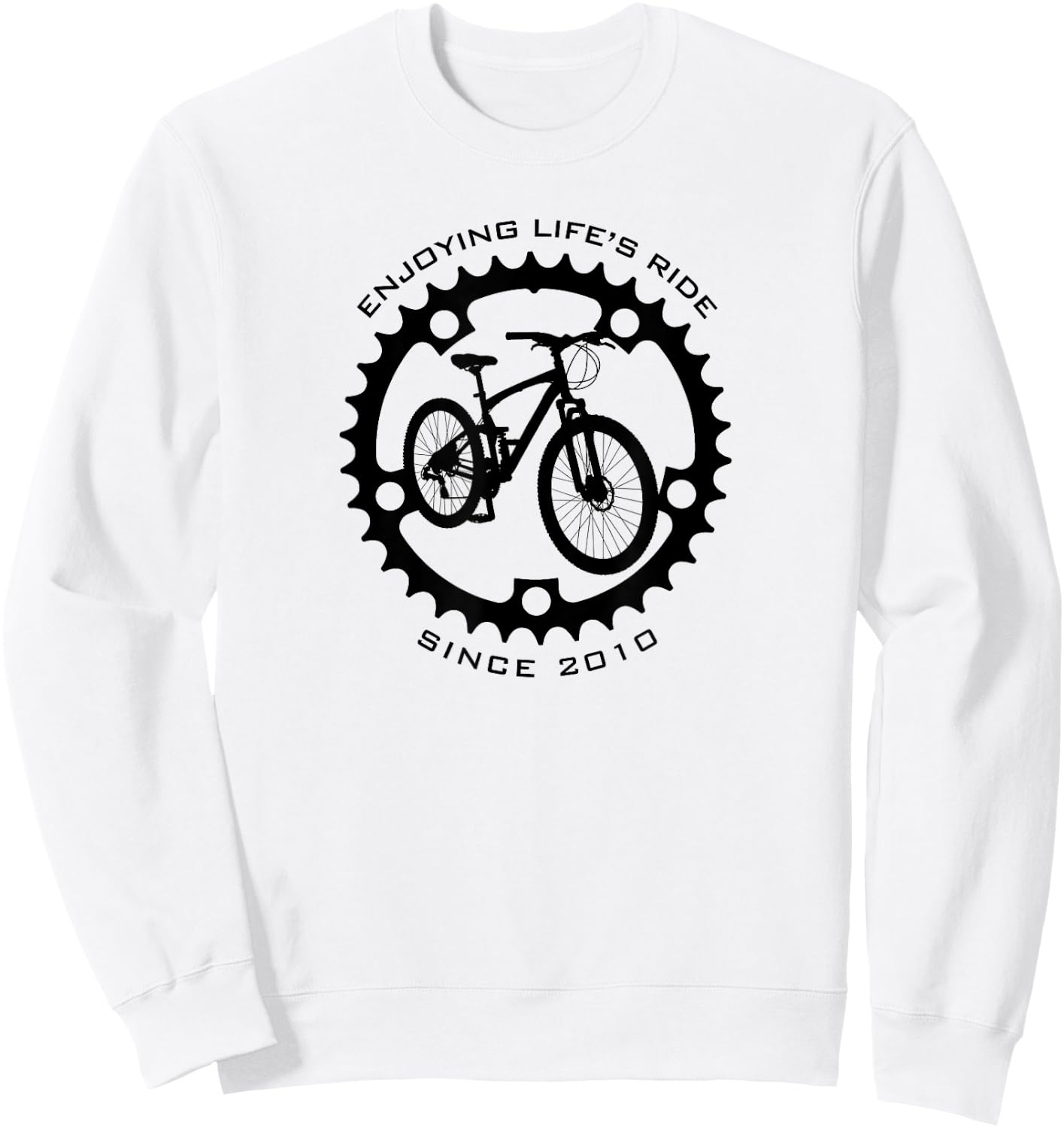 15 Year Old Mountain Biker Biking 2010 15th Birthday Sweatshirt - Sweatshirt | White