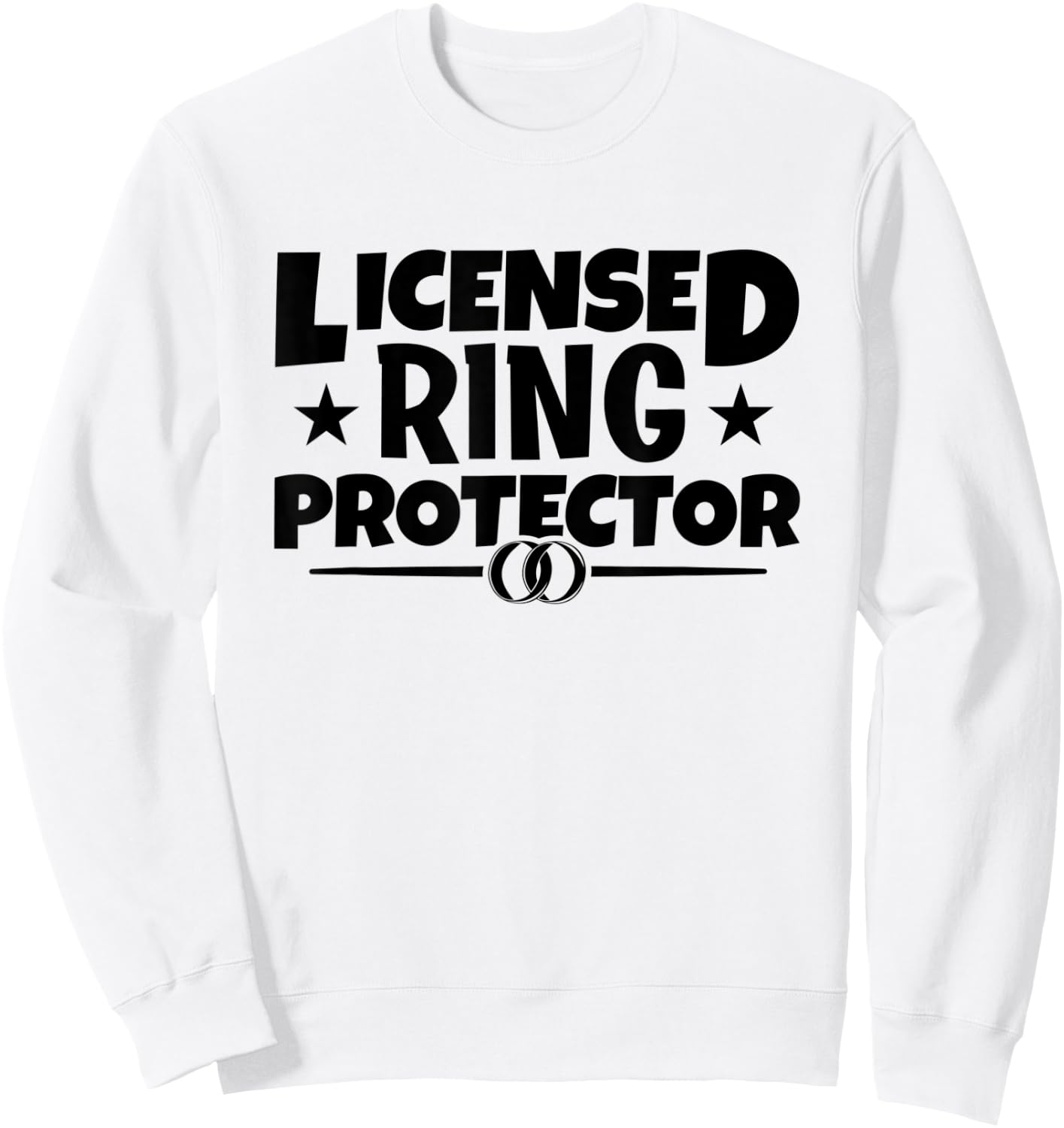 Kids Security Licensed Ring Protector Wedding Bearer Sweatshirt - Sweatshirt | White