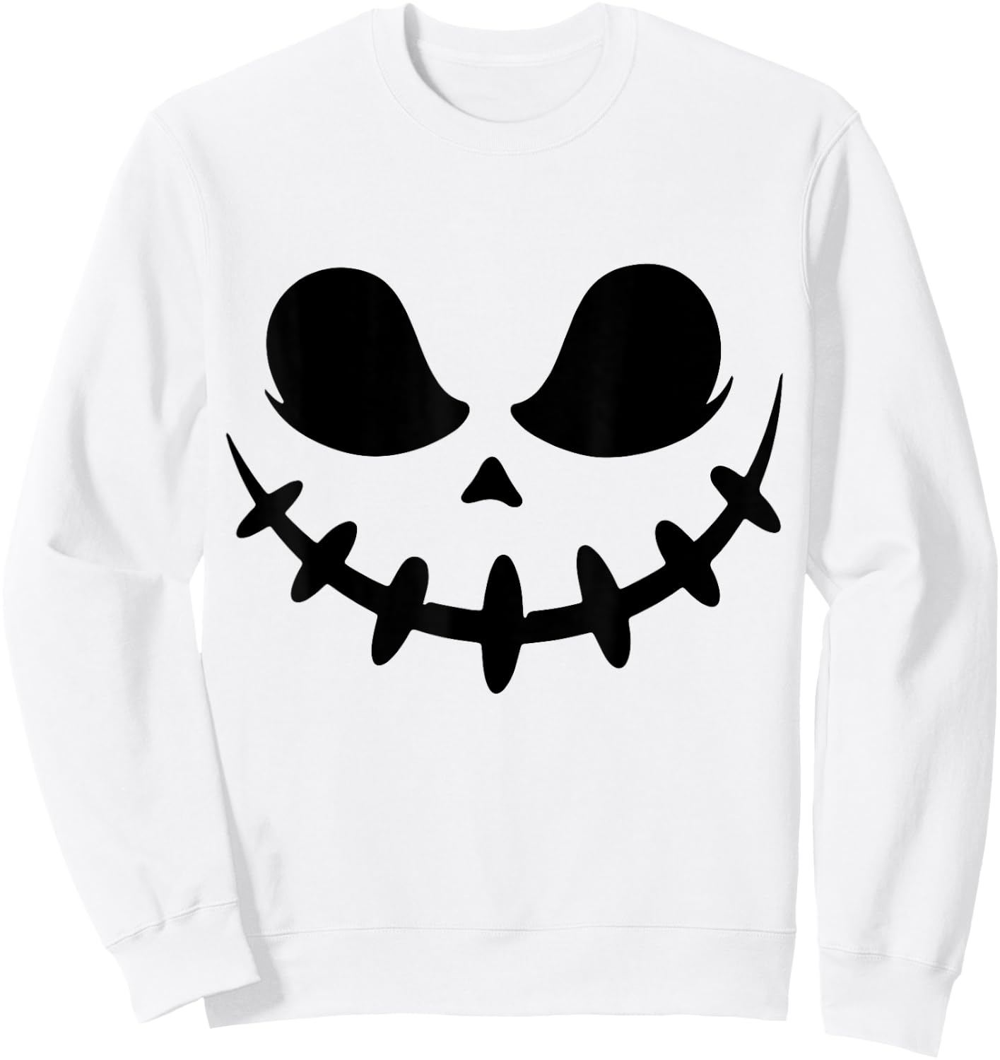 Pumpkin Jack O Lantern Face Jackolantern Sweatshirt - Sweatshirt | White