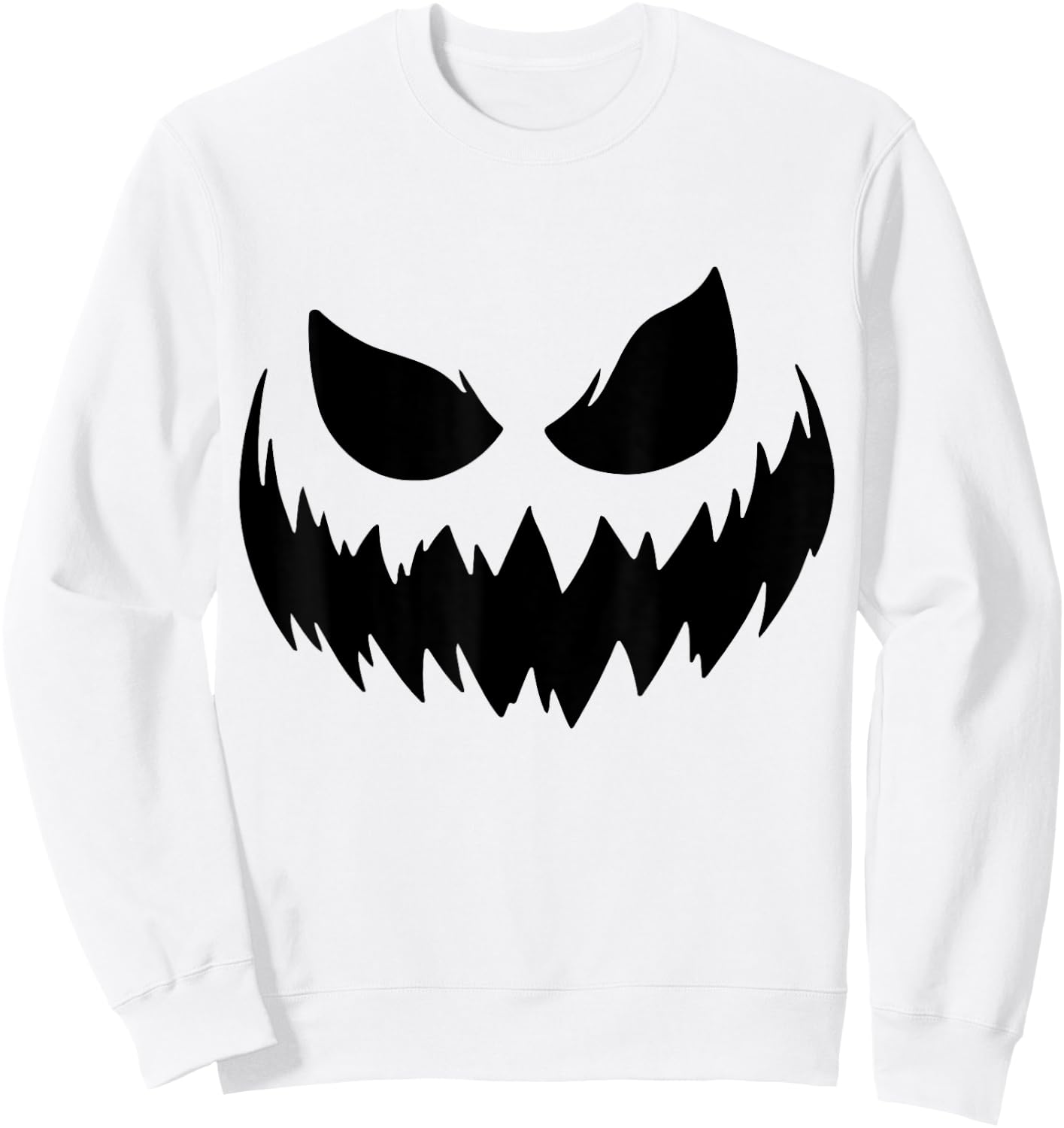 Pumpkin Jack O Lantern Face Jackolantern Sweatshirt - Sweatshirt | White