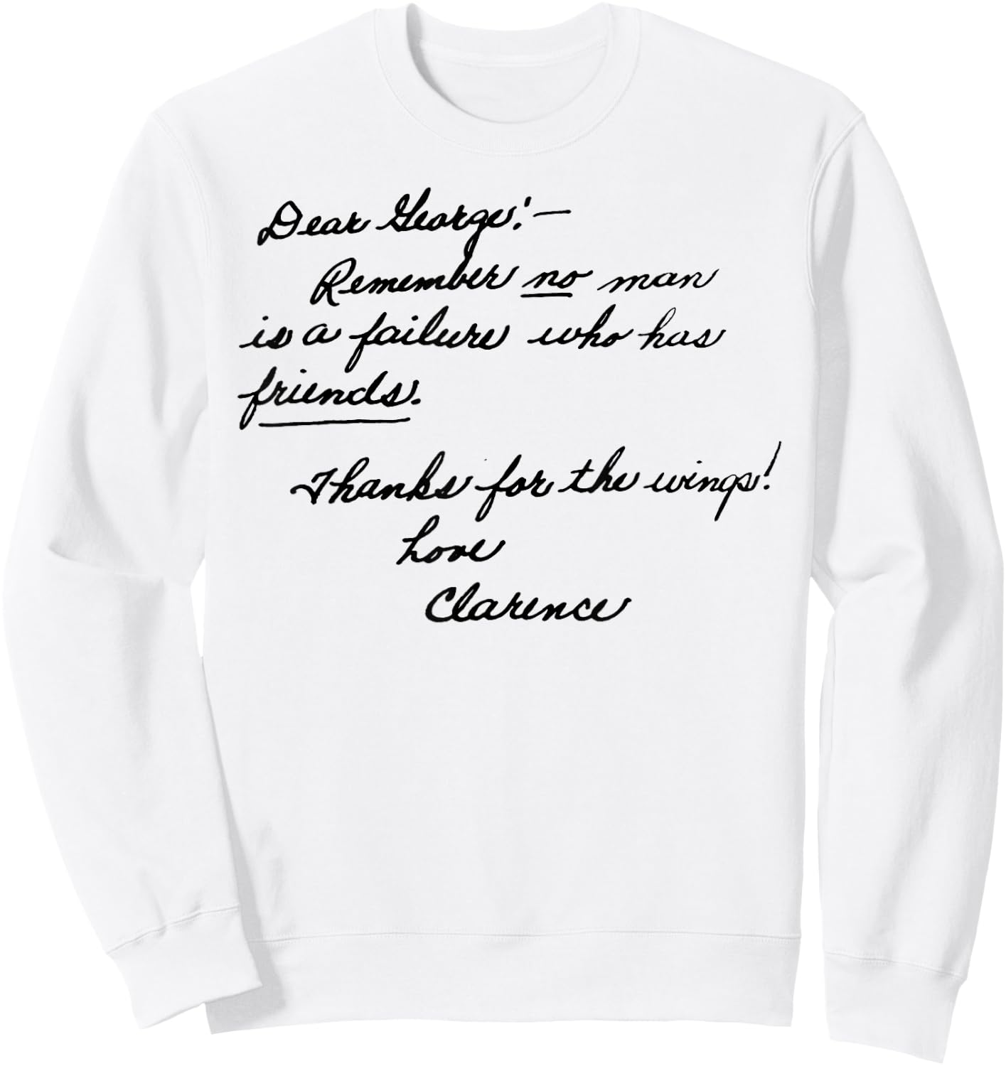 Pottersville Vintage Christmas Classic It's a Wonderful Life Sweatshirt - Sweatshirt | White