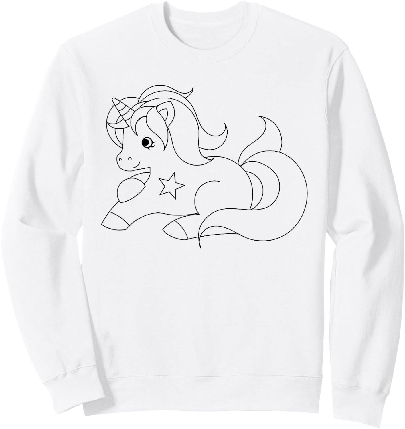 Paint and color your own unicorn party Sweatshirt - Sweatshirt | White