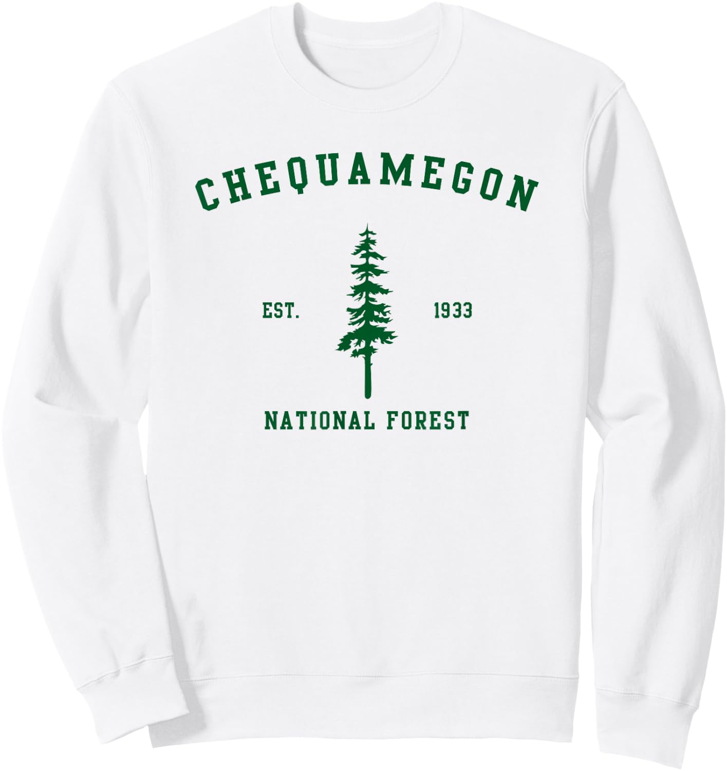 Chequamegon National Forest Explore Wisconsin Sweatshirt - Sweatshirt | White