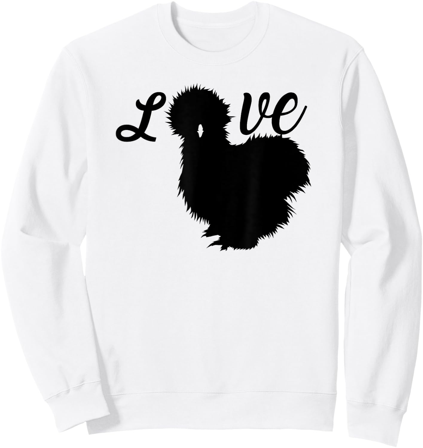 Silk Chicken, Silk Chicken, Silkie, Chicken, Whisperer Sweatshirt - Sweatshirt | White