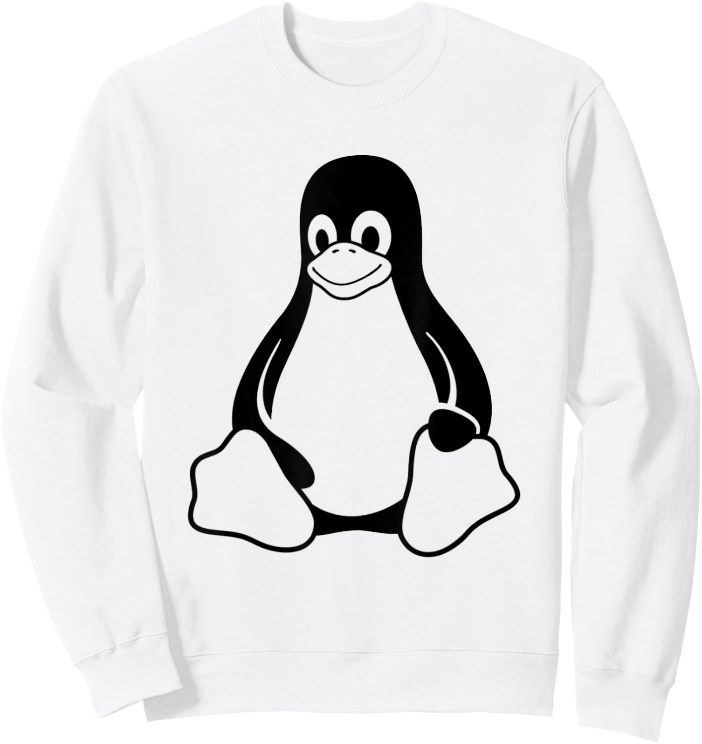 Linux Tux lover w/ tagline Logo Open Source Os Sweatshirt - Sweatshirt | White