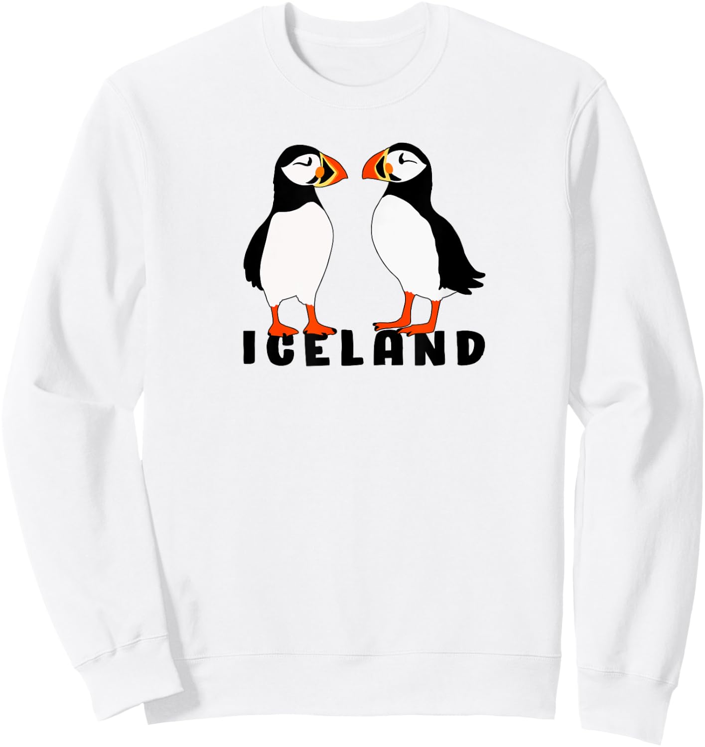 Two Cute puffins from Iceland Sweatshirt - Sweatshirt | White